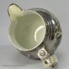 Pearlware pottery jug decorated with grey transfer print and silver resist lustre, circa 1820