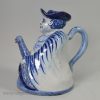 Dutch Delft pottery novelty teapot, circa 1850