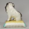 Staffordshire pottery spaniel, circa 1850