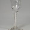 English opaque twist wine glass, circa 1770