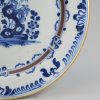 Liverpool delft plate decorated in blue and manganese, circa 1750