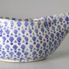 Pearlware pottery pap boat, circa 1830