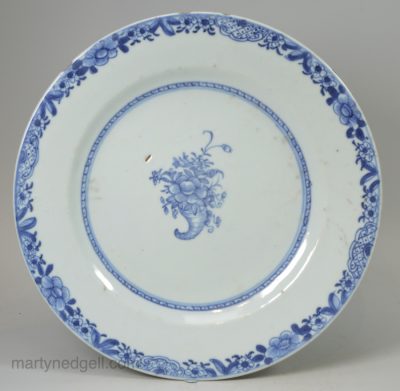 Chinese porcelain export plate, circa 1780