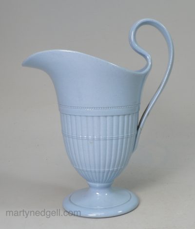 Wedgwood blue pottery jug, circa 1820