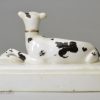 Staffordshire porcelain dog, circa 1840