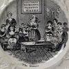 Pearlware pottery child's plate 'The Dunce', circa 1840