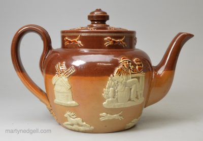 Royal Doulton saltglaze stoneware teapot, circa 1902-36