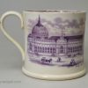 Pearlware pottery mug made for 'The great Exhibition of 1862', John Thomas Hudden, Staffordshire