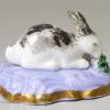 English porcelain model of rabbits, circa 1830