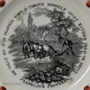 Pearlware pottery child's plate 'Franklin's Proverbs', circa 1830