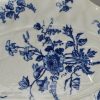 Large Worcester porcelain dish printed with floral sprays, circa 1770