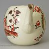 Lidless creamware pottery teapot, Cathsrina (sic) Tomlinson, 1775