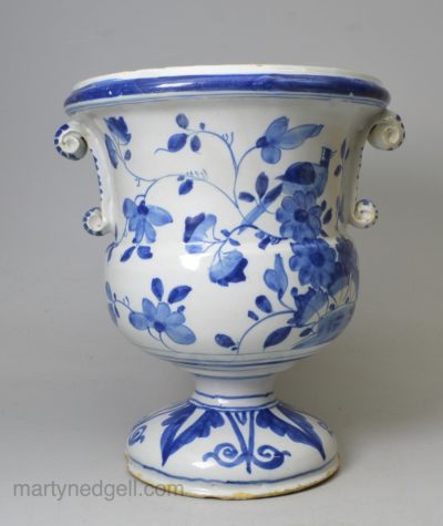 London delft campagna flower vase, circa 1720