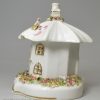 Staffordshire porcelain cottage pastille burner, circa 1840