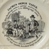 Pearlware pottery Childs plate "JACKO'S PENCE TABLE", circa 1840