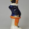 Staffordshire pottery 'Punch' pepper pot, circa 1860