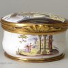 South Staffordshire enamel snuff box with gilded bronze mounts, circa 1770