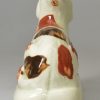 Creamware pottery dog, circa 1800, Bovey Tracey Pottery Devon