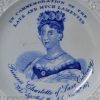 Pearlware pottery child's commemorative plate Princess Charlotte, circa 1817