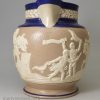Stoneware commemorative jug decorated with sprigs of WELLINGTON at VITTORIA (sic), circa 1813