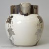 Pearlware pottery jug decorated with silver lustre, circa 1830