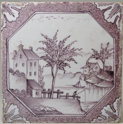 Liverpool delft tile, circa 1760