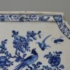 Dutch Delft wall plaque painted in blue, circa 1720