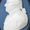 Opaque white glass profile of Admiral Duncan, circa 1797 by James Tassie