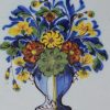London Delft tile, painted in a variation of the Fazackerly palette, circa 1740