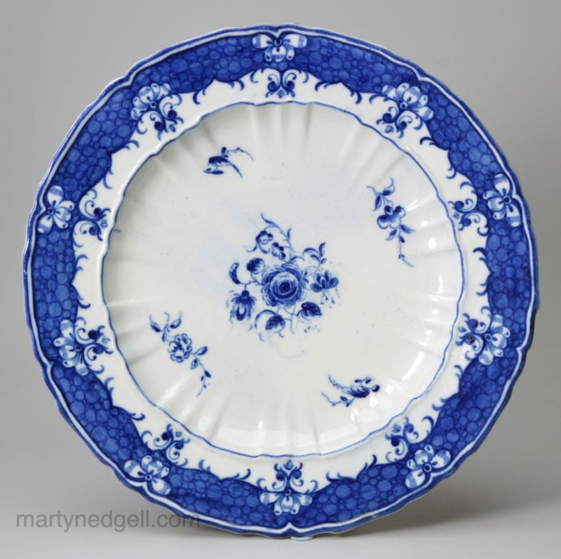 Rare or original Caughley porcelain plate, circa 1775