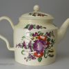 Creamware pottery teapot, circa 1770