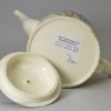 Creamware pottery teapot, circa 1770