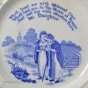 pearlware pottery child's plate 'My Daughter', circa 1820