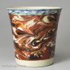 Mocha pearlware pottery beaker, circa 1820