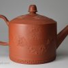 Staffordshire red stoneware pottery teapot, circa 1750