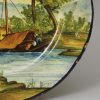 Italian tin glaze pottery, Castelli the plate, circa 1880