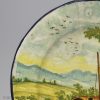 Italian tin glaze pottery, Castelli the plate, circa 1880