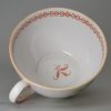 English porcelain cup and saucer, circa 1820