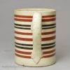 Small mochaware mug, creamware pottery, circa 1800