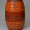 Sussex red ware pottery costrel 'I R' and dated 1783