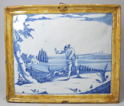 Dutch Delft plaque, circa 1720