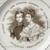 Pearlware pottery plate commemorating the marriage of Queen Victoria and Prince Albert on February 10th 1840