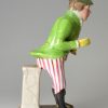 Staffordshire pearlware figure of John Liston in the part of Paul Pry, circa 1830