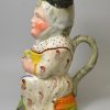 Staffordshire Martha Gunn pearlware pottery Toby jug, circa 1820