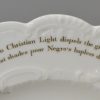 English porcelain anti slavery plate, circa 1830