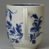 Worcester porcelain coffee cup painted with the Mansfield pattern, circa 1770