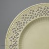 Creamware pottery feather edge and pierced plate, circa 1780