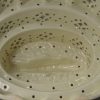 Creamware pottery pierced fish mould or curd mould, circa 1790