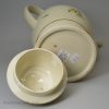 Large Prattware pottery coffee pot, circa 1820