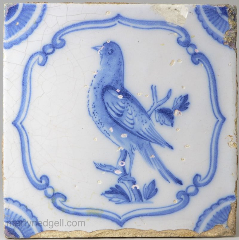 Liverpool delft tile, circa 1750